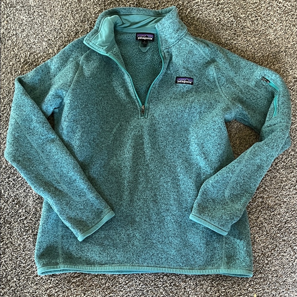 Patagonia Aqua Blue Fleece Pullover